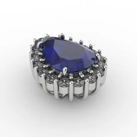 Studded drop pendant