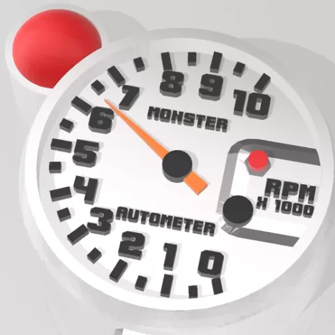 KEY RING REVOLUTIONS METER X 1000 TACHOMETER TYPE