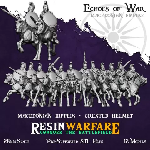 Macedonian Hippeis (Crested Helmet) - Echoes of War: Aegean Lions by ResinWarfare