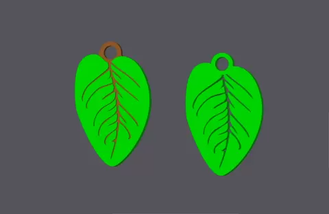 Leaf 2 - Keychain - studio WES