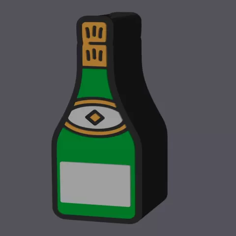 Champagne Bottle - Vase - studio WES