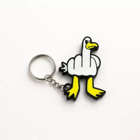 funny bird keychain