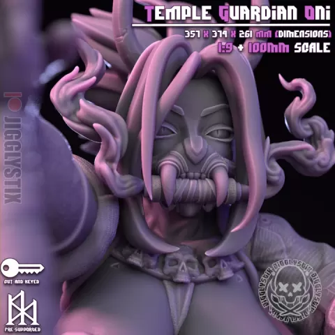Temple Guardian Oni by Jigglystix