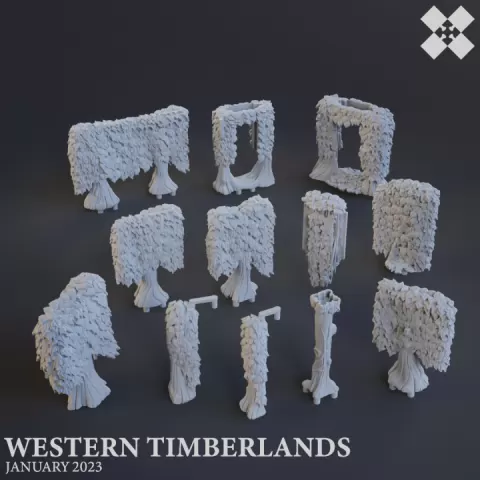 Western Timberlands Walls by Tilesmith
