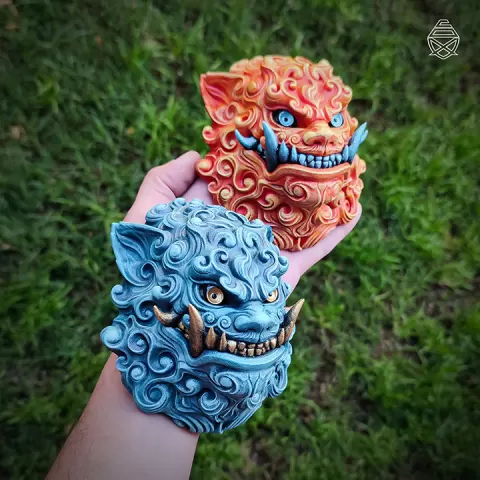Lion Foo wall keychain by PipeCox