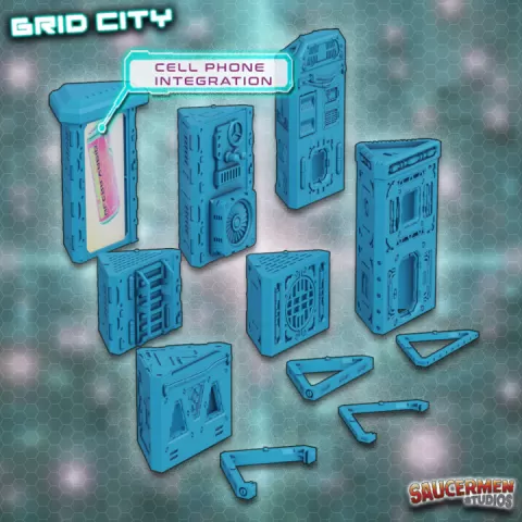 Grid City - Corner Blocks by Saucermen Studios