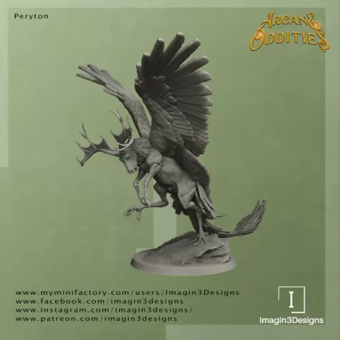 Peryton by Imagin3Designs