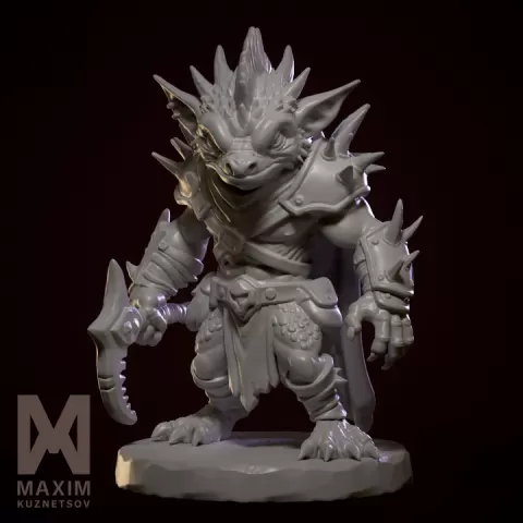 Lizard-Warrior by Maxim