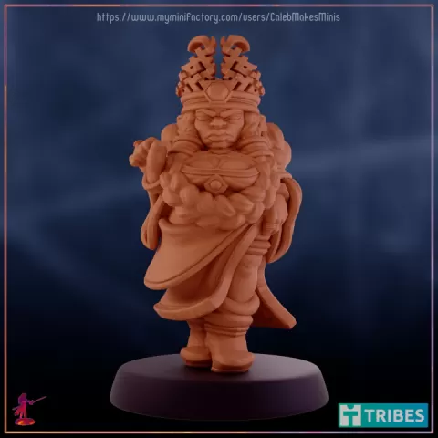 "Zabaaz" - Queen of the Mountain [PRE-SUPPORTED] | Old Dwarves of the Mountain Series by Caleb Makes Minis