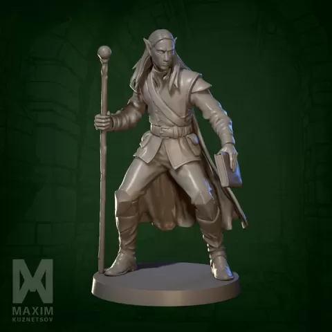 First-level elf mage by Maxim