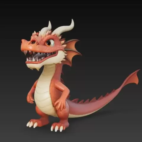 dragon orange - Diamond3D