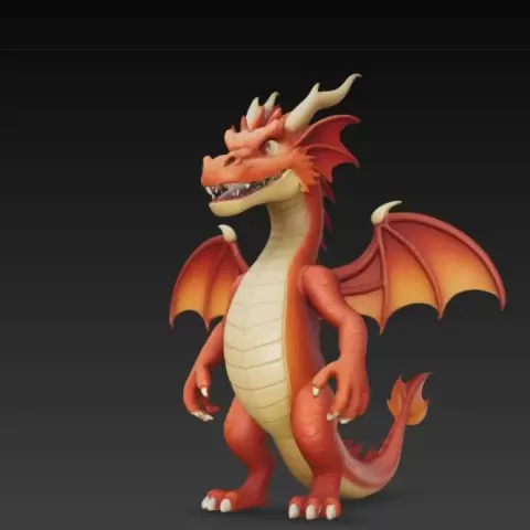 dragon orange - Diamond3D