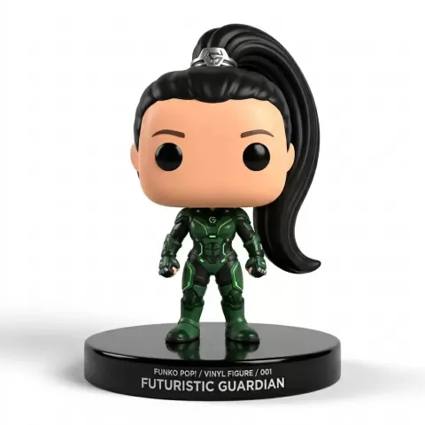 Cyberpunk Futuristic Guardian Funko Pop 3D Printed Desk Toys - JessArt