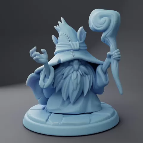 Wizard of Forbidden Spells ( Male Human Wizard / Sorcerer / Warlock ) by Twin Goddess Miniatures