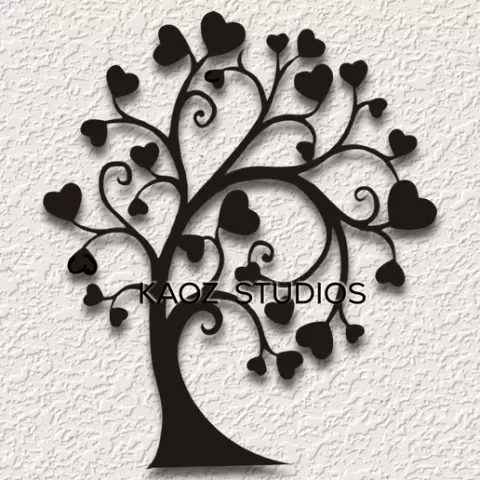 heart tree wall art tree of life wall decor valentines day decoration of love