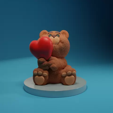 VALENTINE'S BEAR Assembleable various colors