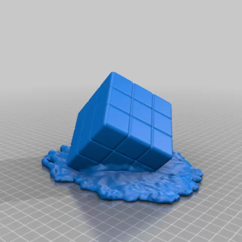 Melted Rubiks Cube
