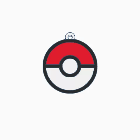 Pokeball Keychain