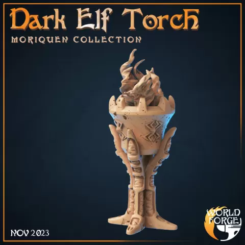 Dark elf torch by Embernell Studio