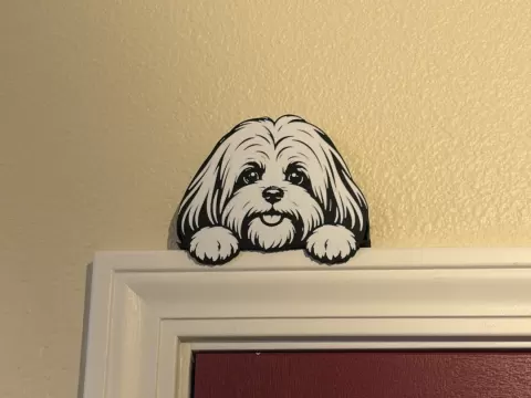 Lhasa Apso Door Topper