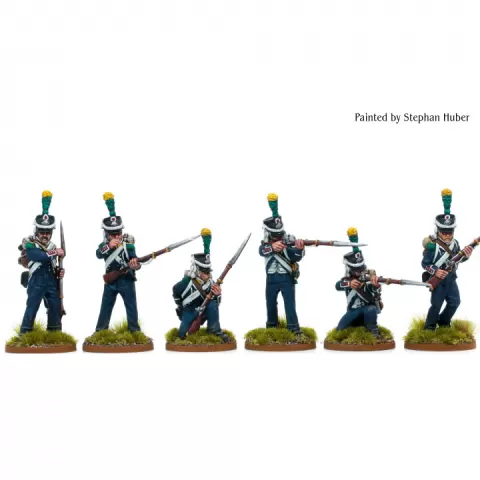 Napoleonic French Light Infantry Voltigeurs Skirmishing by Piano Wargames