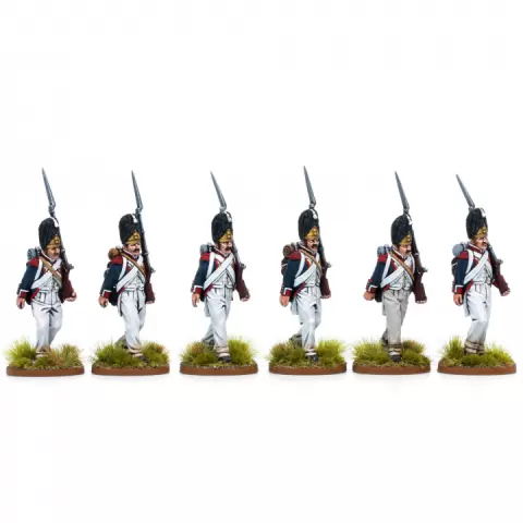 Napoleonic French Line Infantry Grenadiers with Bearskins by Piano Wargames