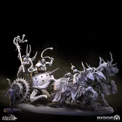 Beastsworn War Chariot | Knights of the Beast | Chaos Warrior by Bestiarum Miniatures