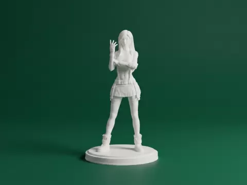 Tifa Lockhart Final Fantasy VII 3D Model
