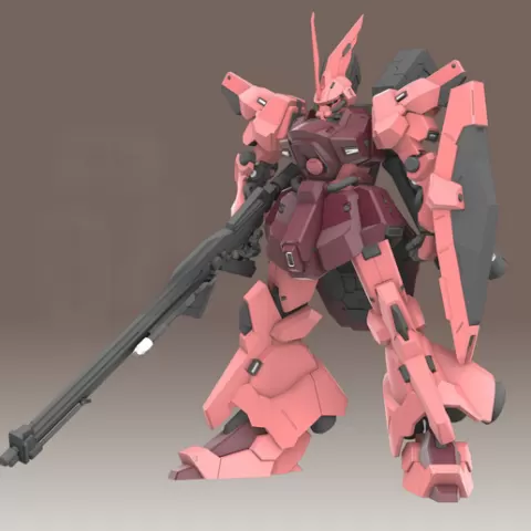MS-14A Gelgoog 1-100 Scaled Gundam Mobile Suit Figure - Digital Download - 3D Printable Gunpla Model Kit - Mecha STL Files
