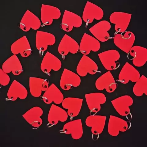 heart shape keyring