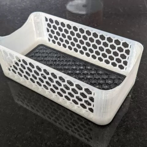 Hexagon Storage Bin w/Mat