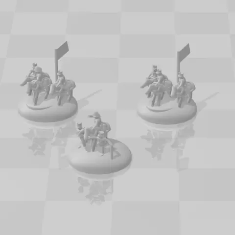 3 command groups for 3mm war gaming