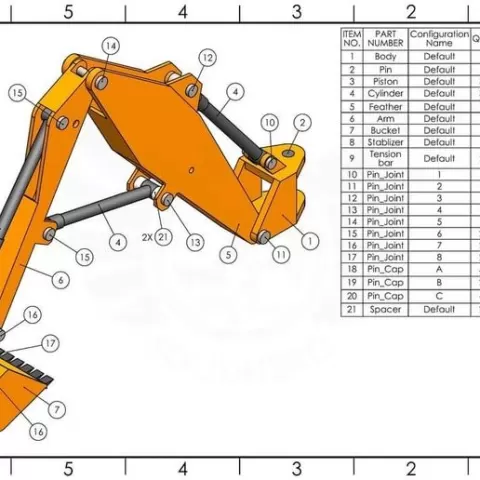 Excavator arm