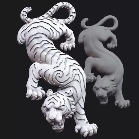 Descending Tiger