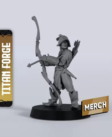 City Watch Rookie Bowman - With Free Dragon - 5e DnD Inspired for RPG and Wargamers