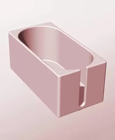 CX68-65-SS Stackable slotted bin box module for creative decor