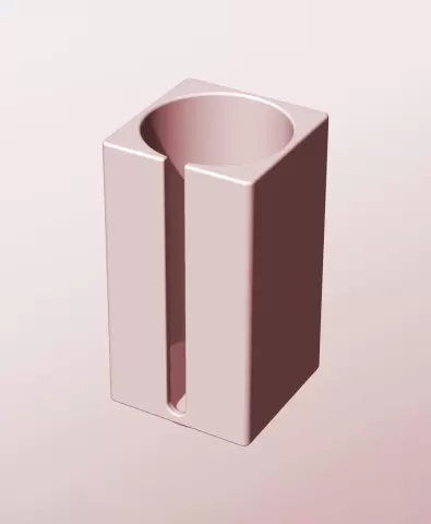 CS68-140-S Stackable slotted bin box module for creative decor