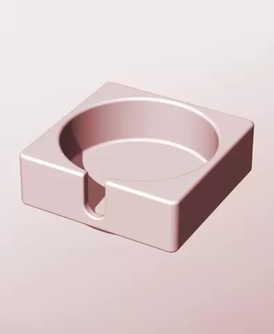 CS68-25-S Modular stacking slotted container for home decor