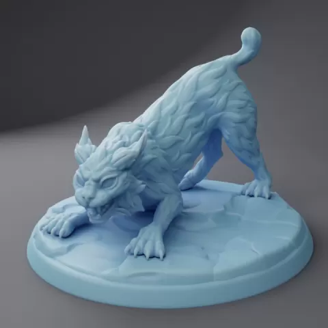 Pounce the Bobcat ( Lynx / Wildcat / Feline / Kitty / Cat / Beast ) by Twin Goddess Miniatures
