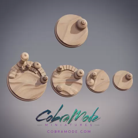 Gasworks Desert Base Pack (4pcs) by CobraMode