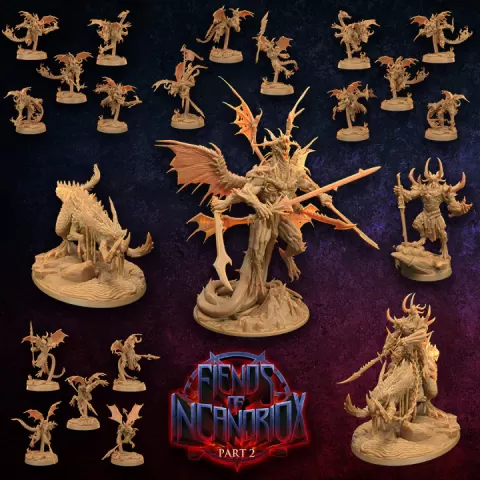 Fiends of Incandriox Army Part 2 | Soldier Tier | PRESUPPORTED by The Dragon Trappers Lodge