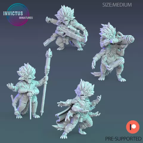 Fluffy Outlaw Stormtrooper Set / Alien Ship Bandit / Warship Soldier / Ruthless Headhunter / Cyberpunk Warrior / Cosmic Invasion Army / Trooper Attack / Sci-Fi Encounter by Epic-Miniatures