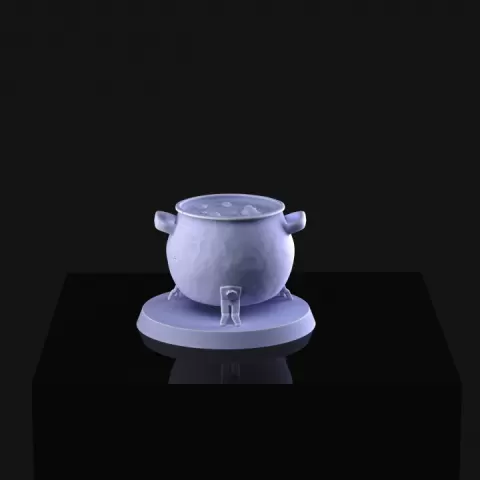 cauldron and cauldron mimic by Imp3dsion