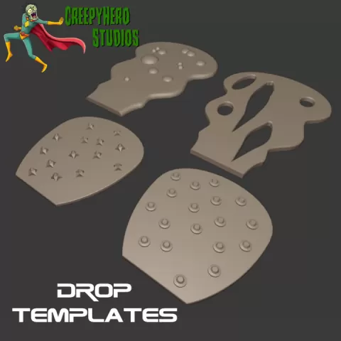 Gaslands Drop Template Set by Michael Crossman