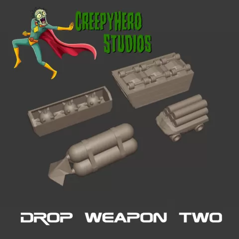 Gaslands Drop Weapon Two Set by Michael Crossman