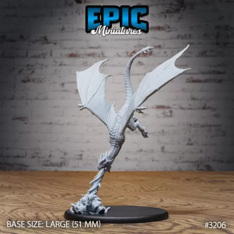 Wyvern Classic Sky Diving / Bulky Dragon / Winged Reptile / Draconic Wizard Mount / Magical Encounter / Drake Army by Epic-Miniatures