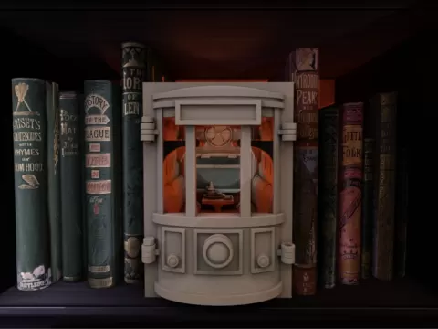 Train Cabin Booknook - Crosslances