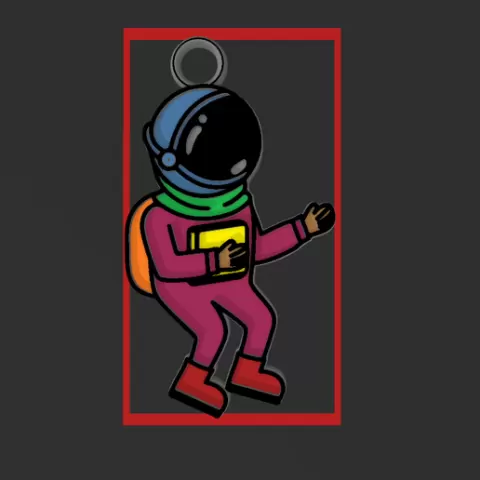 Astronaut Pendant, Necklace