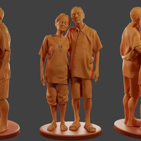 Casual elderly couple CEC1 001