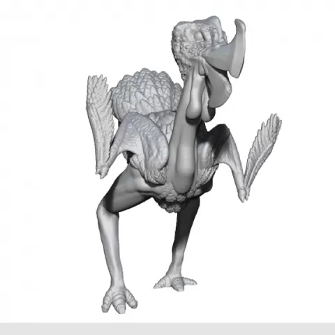 Angry Axe Beak by August McDaniel